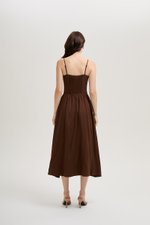 LINDSAY DROPWAIST LINEN DRESS