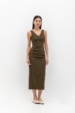 IRIS PLEATED MIDI DRESS IRIS PLEATED MIDI DRESS