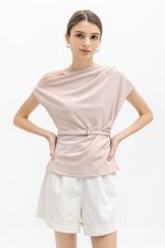 AMIRA ASYMMETRIC OFF SHOULDER TOP W BELT