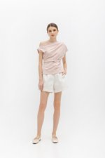 AMIRA ASYMMETRIC OFF SHOULDER TOP W BELT
