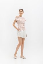 AMIRA ASYMMETRIC OFF SHOULDER TOP W BELT