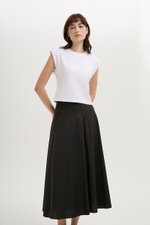 BRYNN DROPWAIST MIDI SKIRT