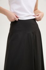 BRYNN DROPWAIST MIDI SKIRT