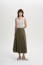 BRYNN DROPWAIST MIDI SKIRT