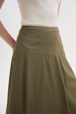 BRYNN DROPWAIST MIDI SKIRT