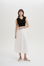 BRYNN DROPWAIST MIDI SKIRT