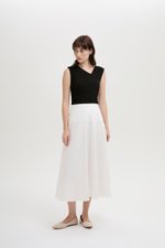 BRYNN DROPWAIST MIDI SKIRT