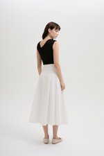 BRYNN DROPWAIST MIDI SKIRT