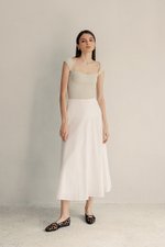 BRYNN DROPWAIST MIDI SKIRT