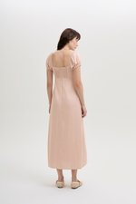 CELESTIAL LACE TRIM PUFF SLEEVE DRESS CELESTIAL LACE TRIM PUFF SLEEVE DRESS