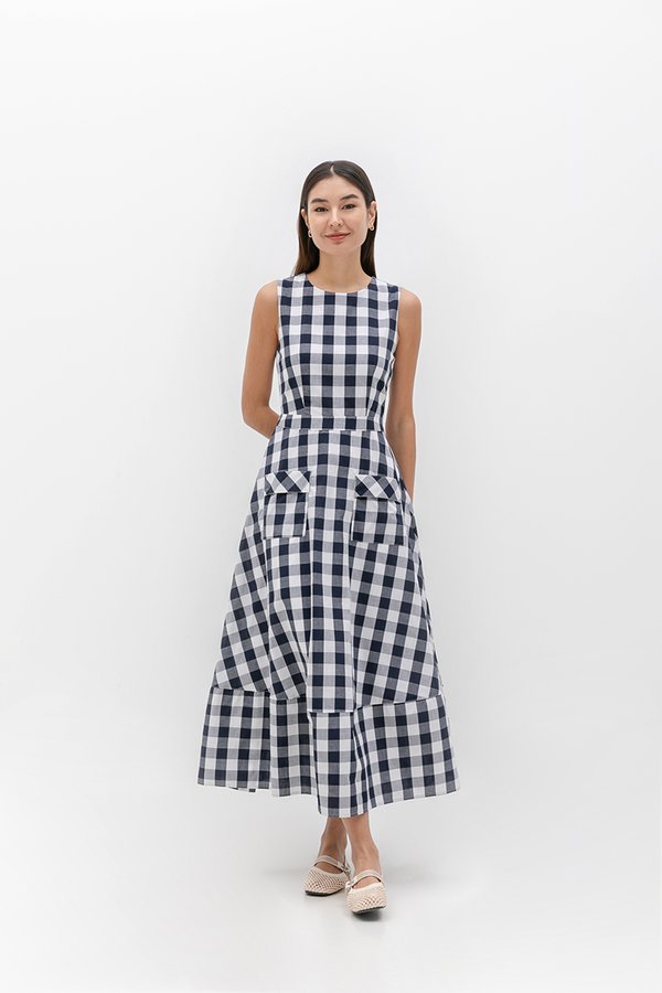 LYLA CHECKERED DRESS (PETITE)