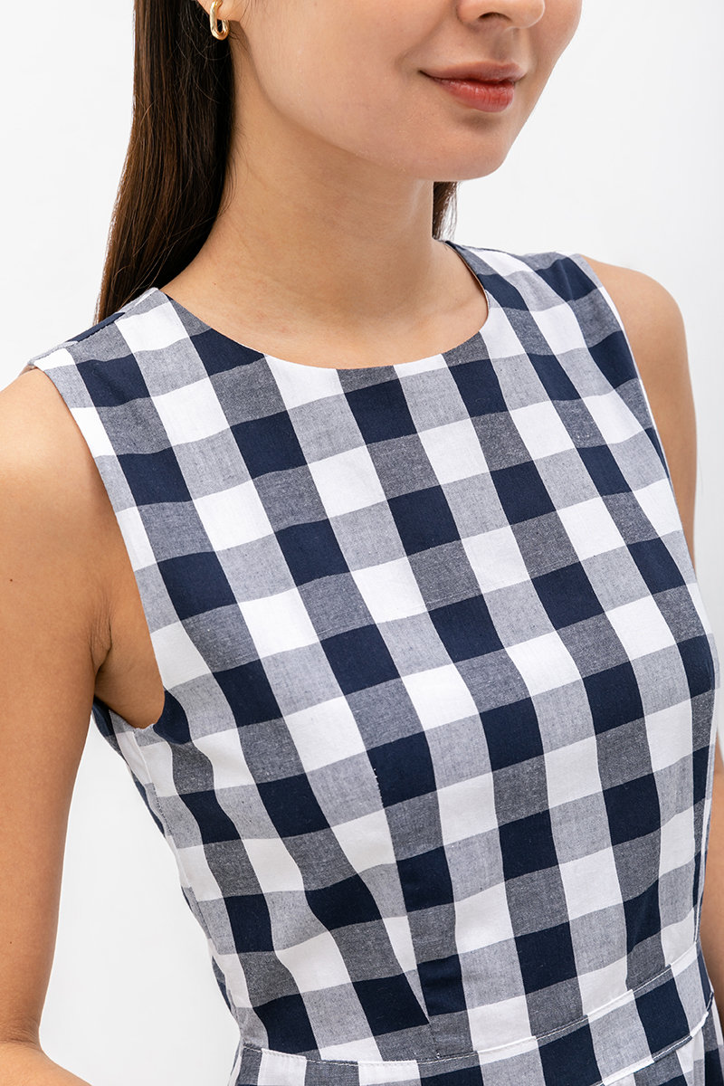 LYLA CHECKERED DRESS (PETITE)