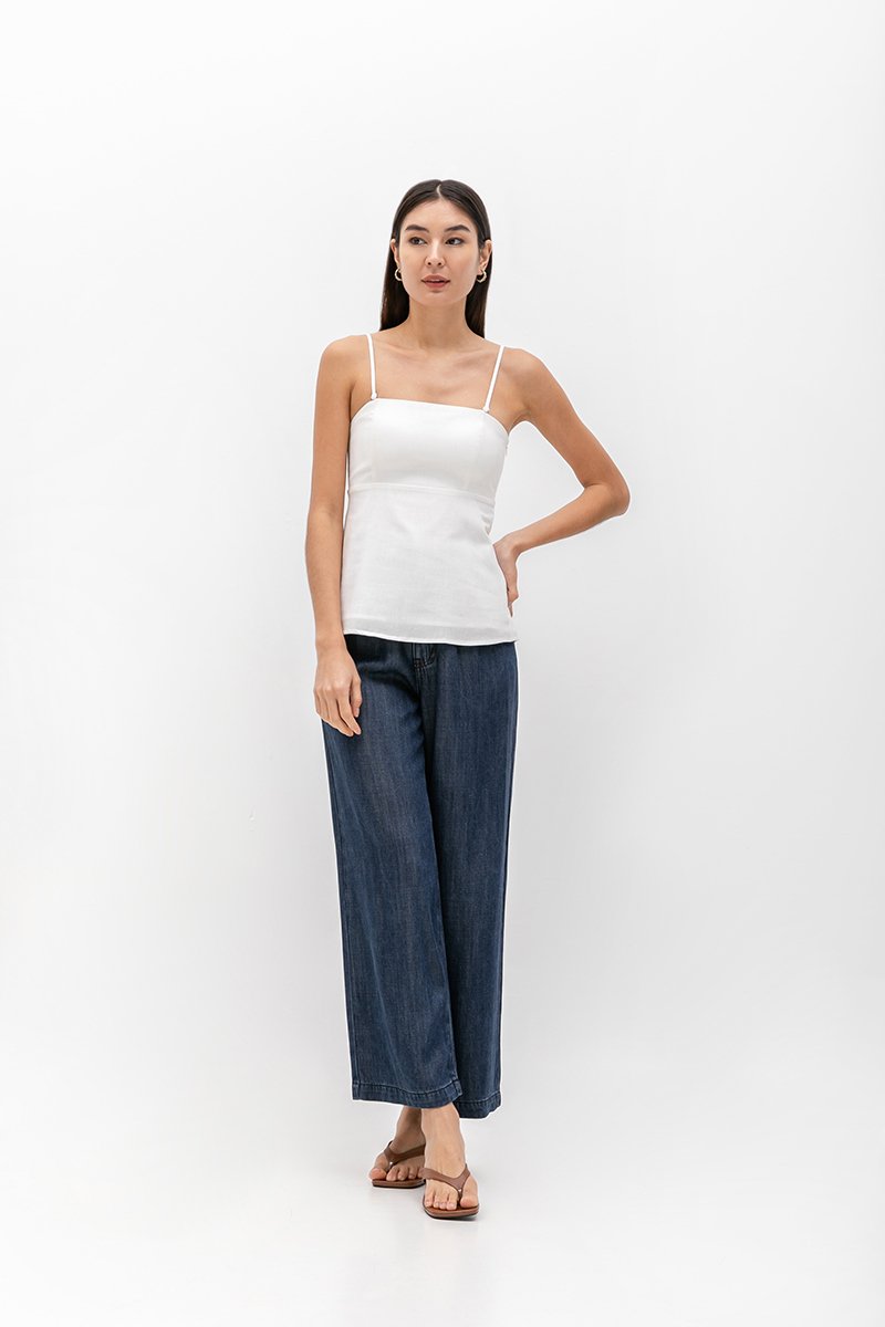 QUENTIN PADDED PEPLUM TUBE TOP