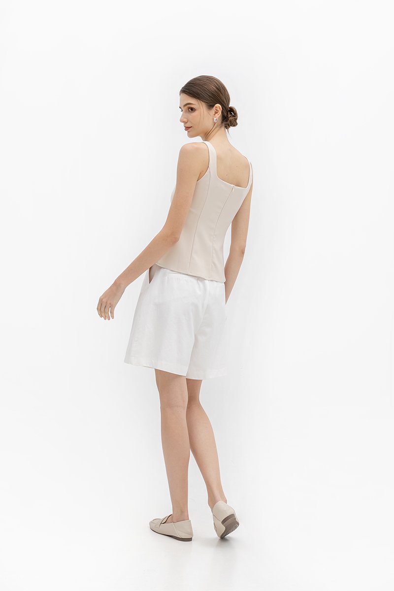 FLORINE SQUARE NECK PANEL TOP