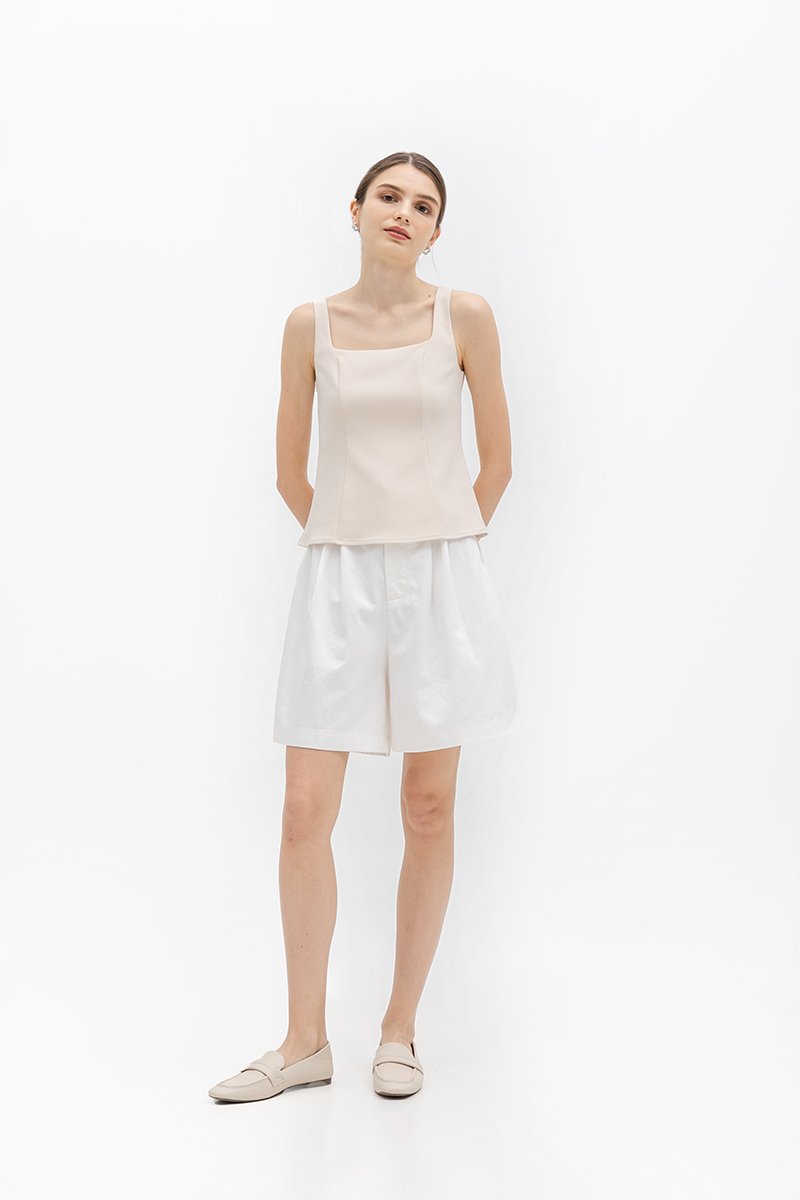 FLORINE SQUARE NECK PANEL TOP