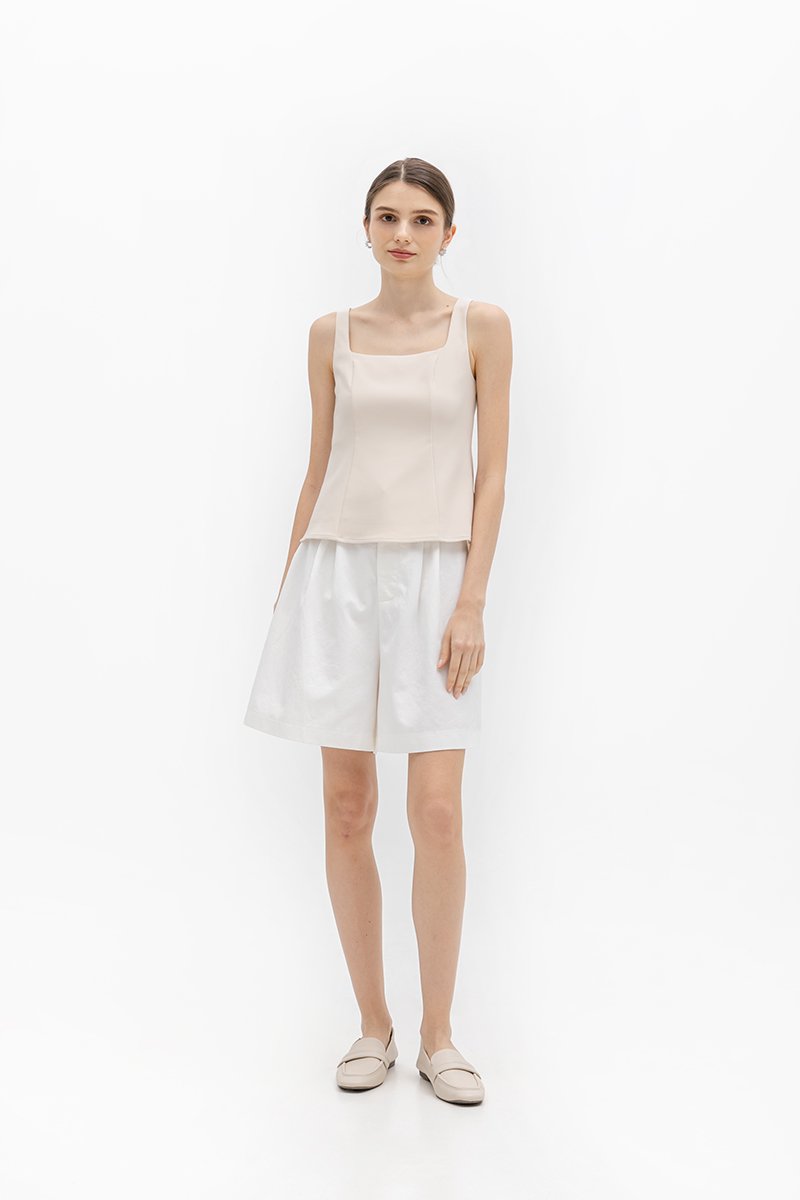 FLORINE SQUARE NECK PANEL TOP