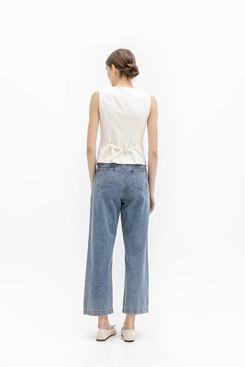 SERGE TAILORED VEST TOP