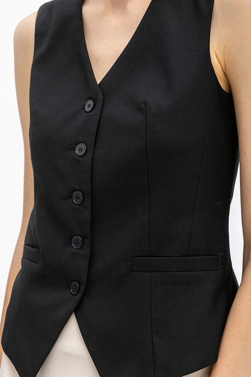 SERGE TAILORED VEST TOP