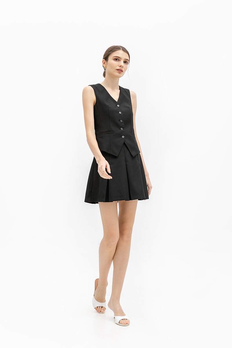 SERGE TAILORED VEST TOP