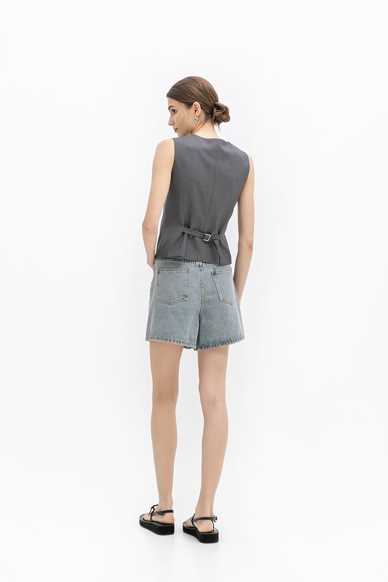 SERGE TAILORED VEST TOP