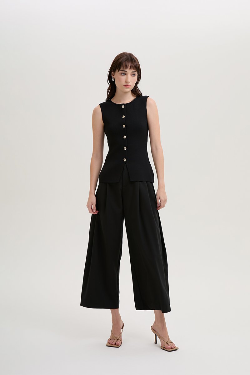 *BACKORDER 2* MYLEE KNIT VEST TOP