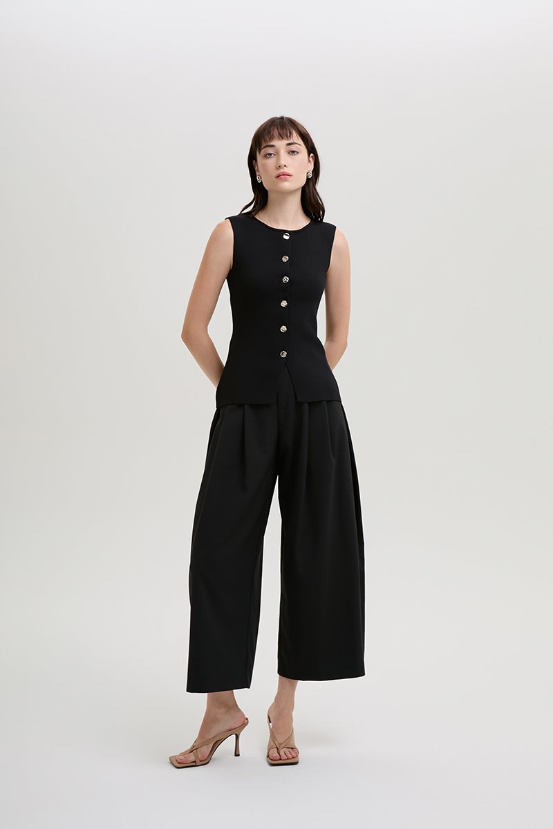 *BACKORDER 2* MYLEE KNIT VEST TOP