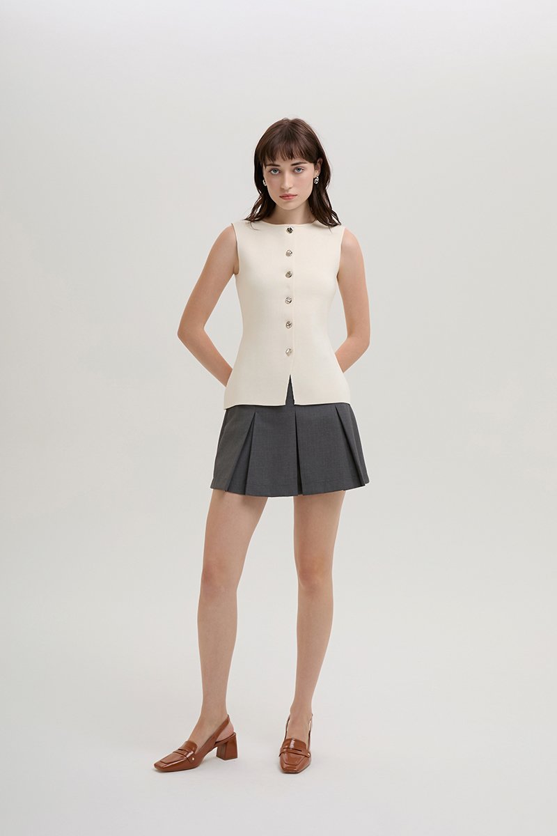 *BACKORDER 2* MYLEE KNIT VEST TOP