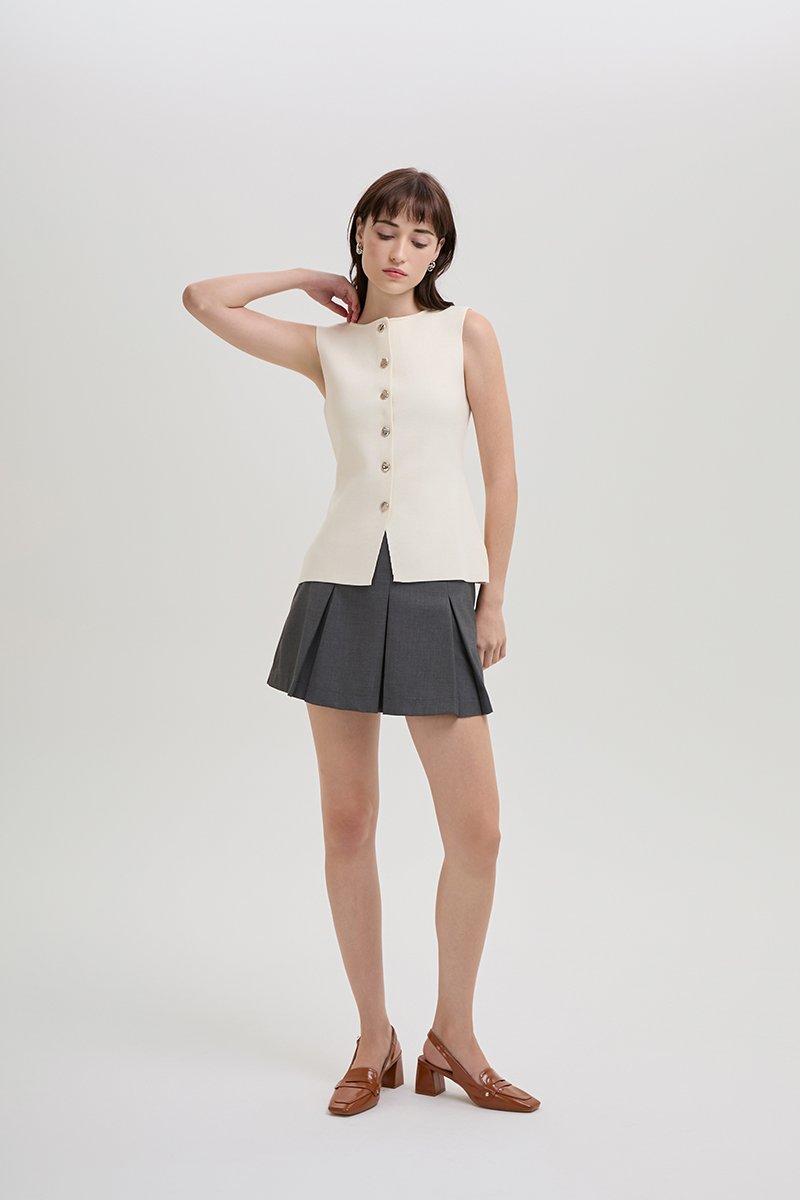 *BACKORDER 2* MYLEE KNIT VEST TOP