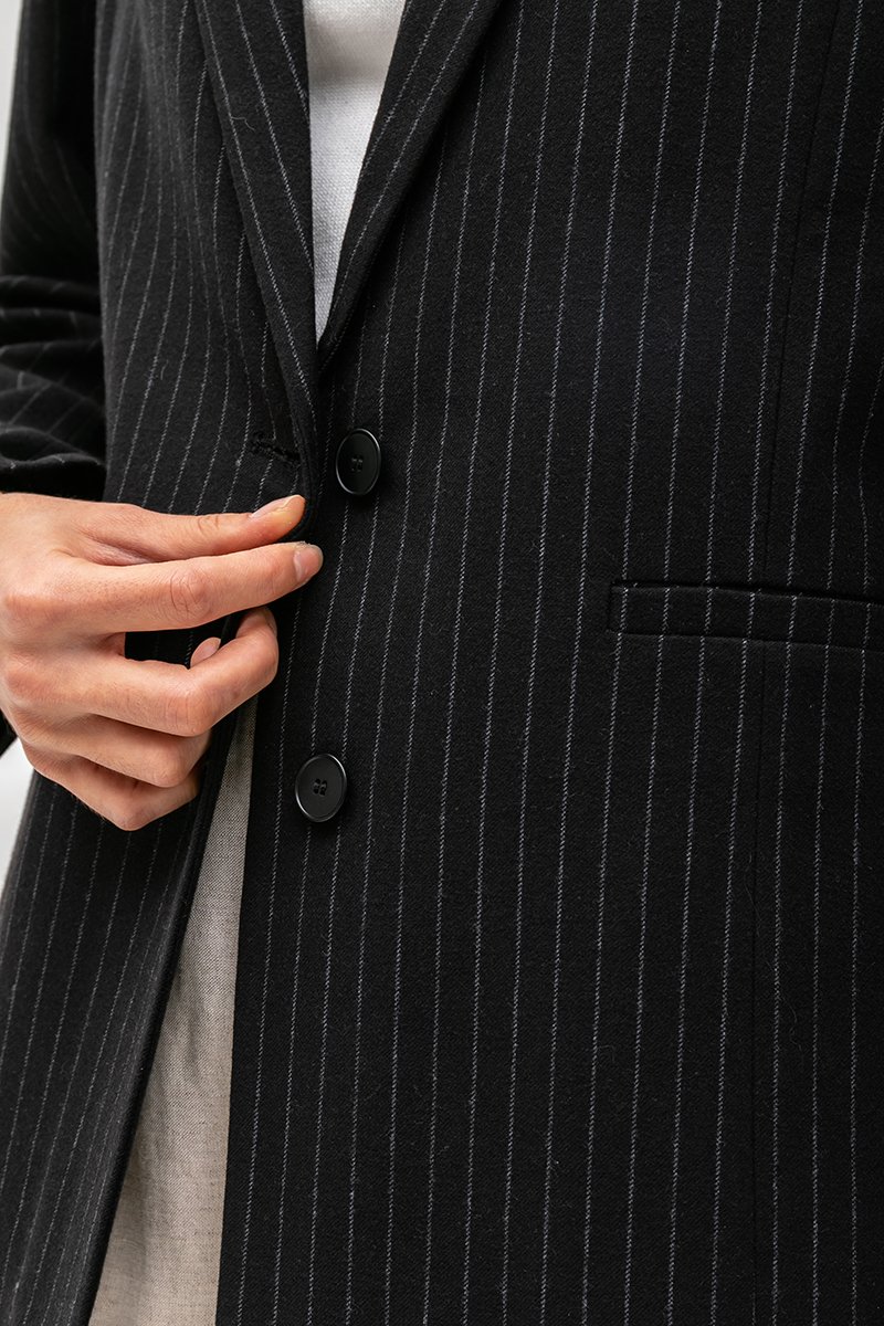ANDREA PIN STRIPE BLAZER