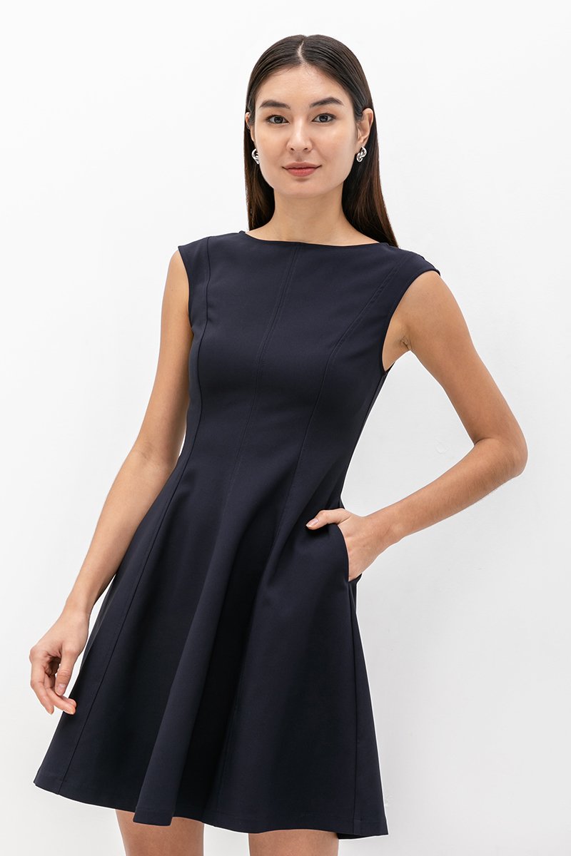 ROXANNE PANELLED MINI DRESS