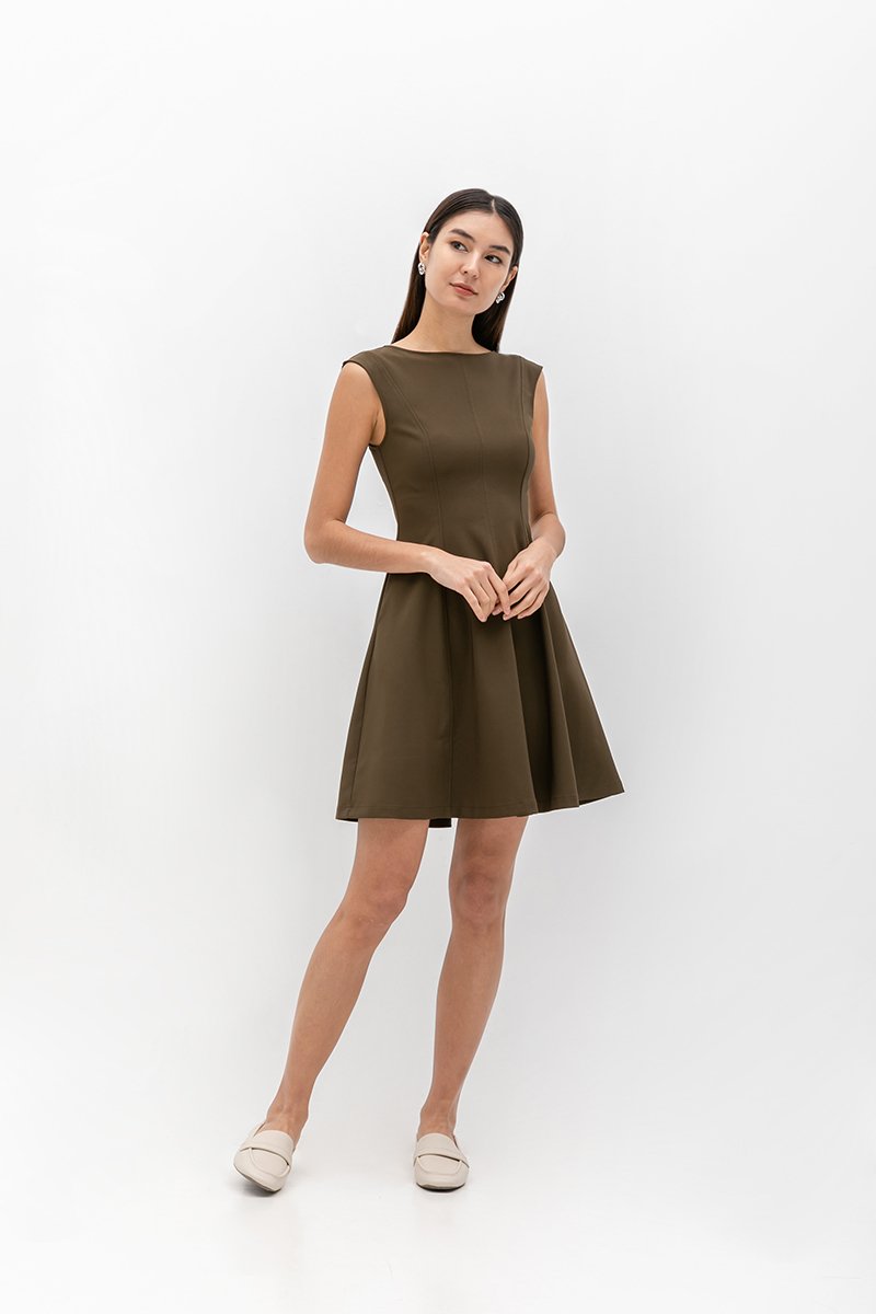 ROXANNE PANELLED MINI DRESS