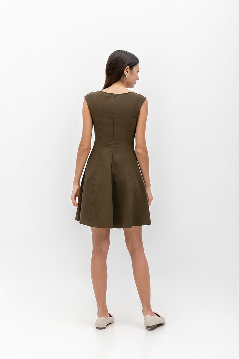 ROXANNE PANELLED MINI DRESS
