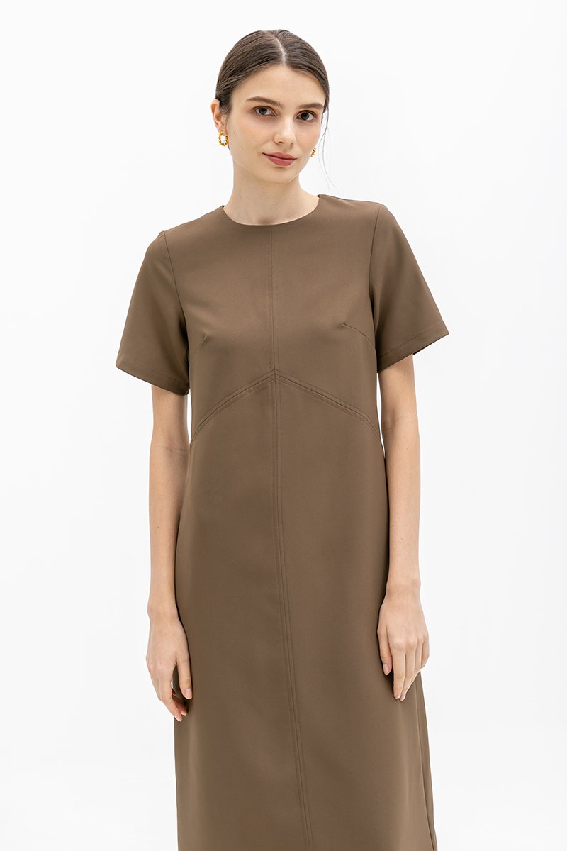 ELONA PANELLED SHIFT DRESS