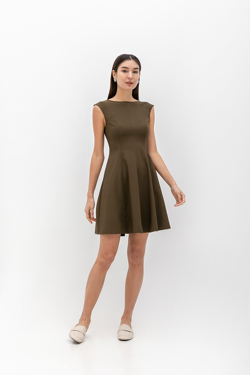 ROXANNE PANELLED MINI DRESS