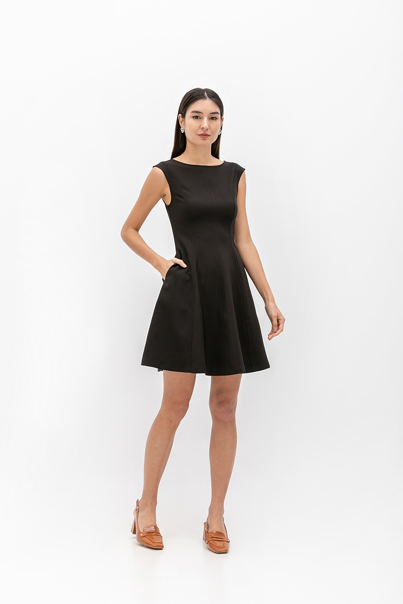 ROXANNE PANELLED MINI DRESS