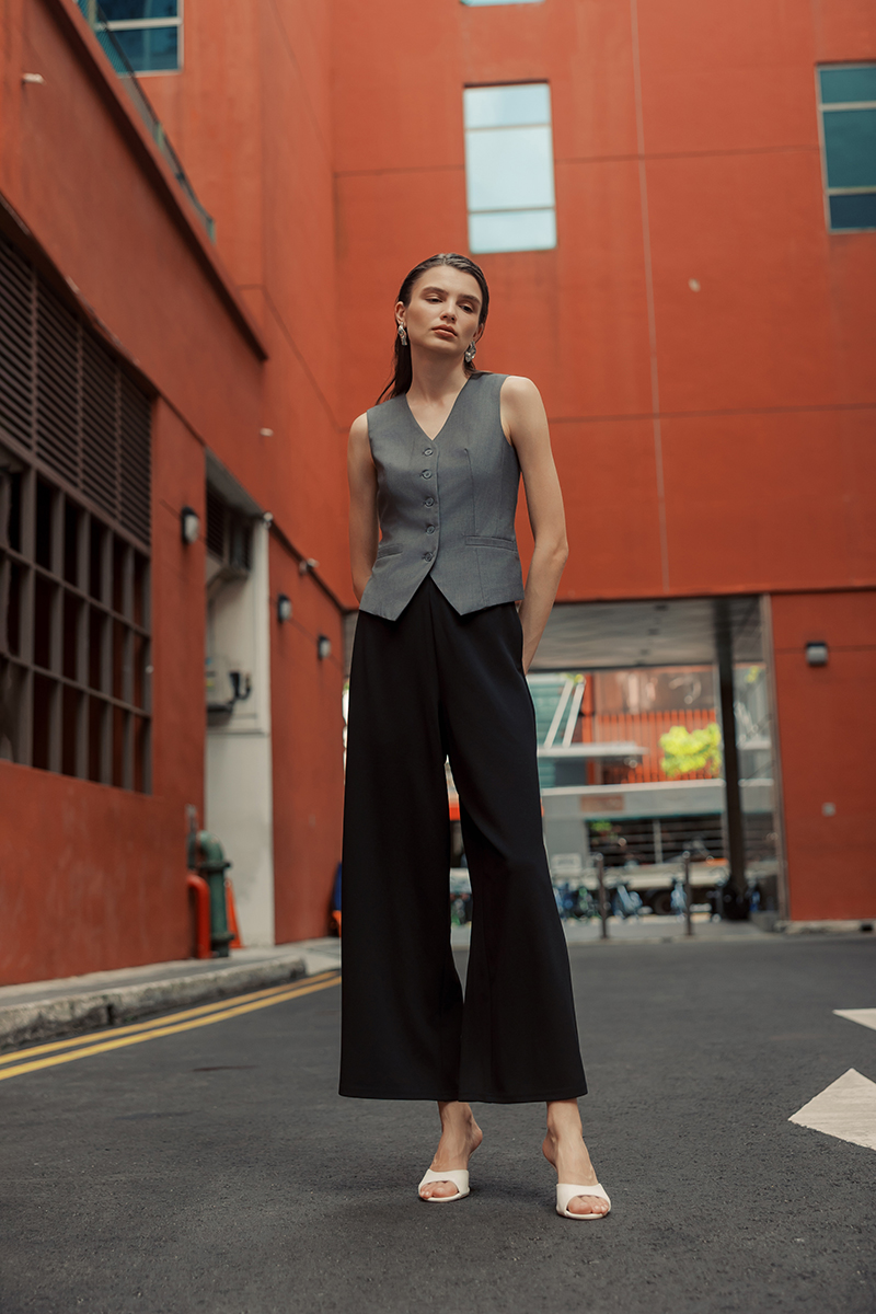 HAYLEY ELASTICATED CREPE PANTS