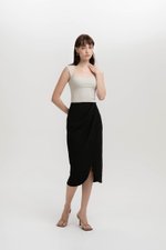 JOCADIA FOLD OVER MIDI SKIRT JOCADIA FOLD OVER MIDI SKIRT