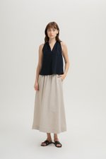 *BACKORDER 2* KYLENE HALTER TRAPEZE LINEN TOP *BACKORDER 2* KYLENE HALTER TRAPEZE LINEN TOP