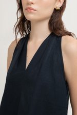 *BACKORDER 2* KYLENE HALTER TRAPEZE LINEN TOP *BACKORDER 2* KYLENE HALTER TRAPEZE LINEN TOP