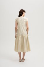NAREEN CAP SLEEVE DROPWAIST DRESS