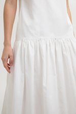 NAREEN CAP SLEEVE DROPWAIST DRESS