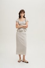 GLENDA LINEN PENCIL SKIRT