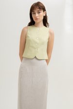 GLENDA LINEN PENCIL SKIRT