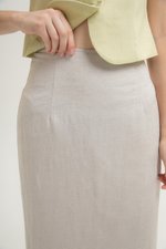 GLENDA LINEN PENCIL SKIRT