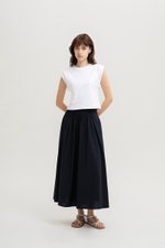 HANNAH PIN TUCK MIDI SKIRT (REGULAR)
