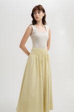 HANNAH PIN TUCK MIDI SKIRT (REGULAR)