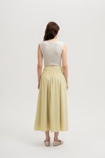 HANNAH PIN TUCK MIDI SKIRT (REGULAR)