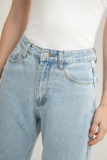 LEAH DENIM STRAIGHT LEG CUFFED JEANS (REGULAR) LEAH DENIM STRAIGHT LEG CUFFED JEANS (REGULAR)