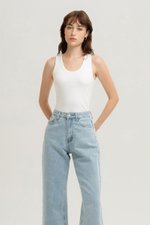 LEAH DENIM STRAIGHT LEG CUFFED JEANS (REGULAR) LEAH DENIM STRAIGHT LEG CUFFED JEANS (REGULAR)