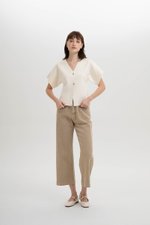 OPHELIA SILVER BUTTON KNIT TOP OPHELIA SILVER BUTTON KNIT TOP